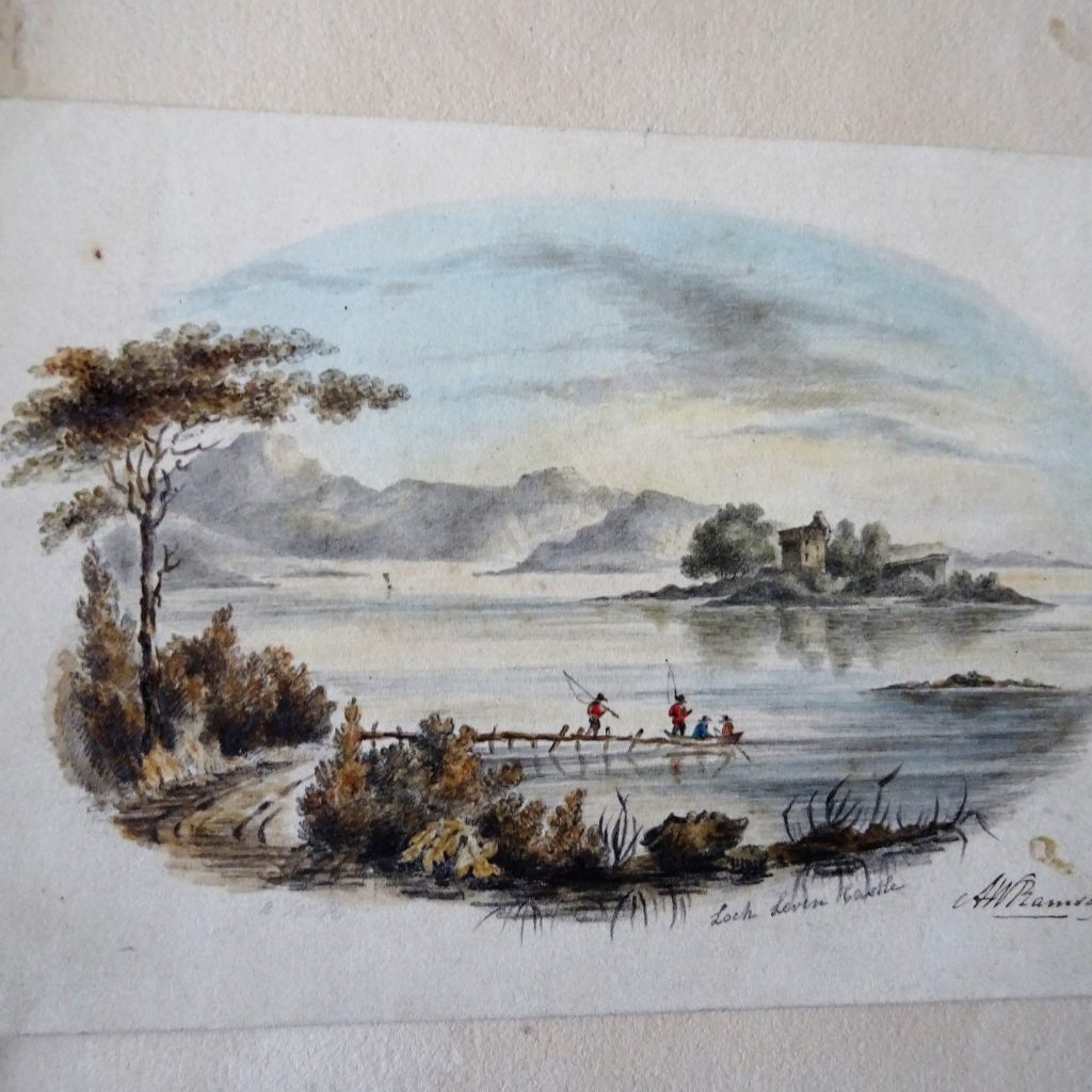 Watercolour painting by Lady Anne Ramsay