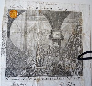 ticket to the coronation of George III