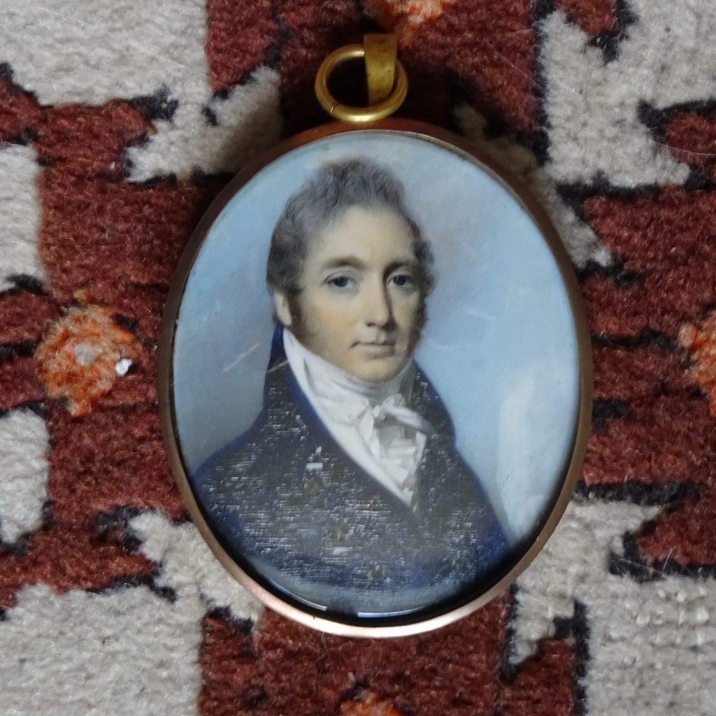 Miniature of John Wardlaw, by George Englehart painted in 1811,