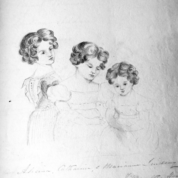 Sketch of the daughters of George Linsday