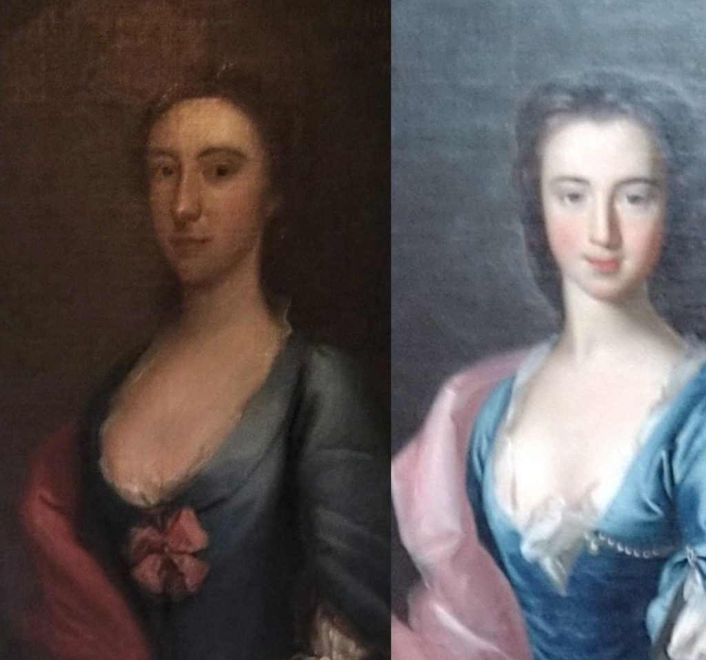 comparing the portraits